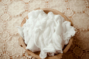 Pure White Extra Long Cheesecloth Wrap